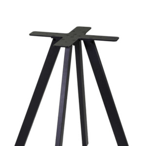 Zoom Base Tavolo Acciaio Ronny Nero Cm 69x69h72