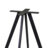 Base Tavolo Acciaio Ronny Nero Cm 69x69h72