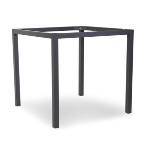 Base Tavolo Acciaio Pecos Antracite Quadro Smontata Cm 78x78h73