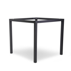 Zoom Base Tavolo Acciaio Pecos Antracite Quadro Smontata Cm 78x78h73