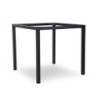Base Tavolo Acciaio Pecos Antracite Quadro Smontata Cm 78x78h73