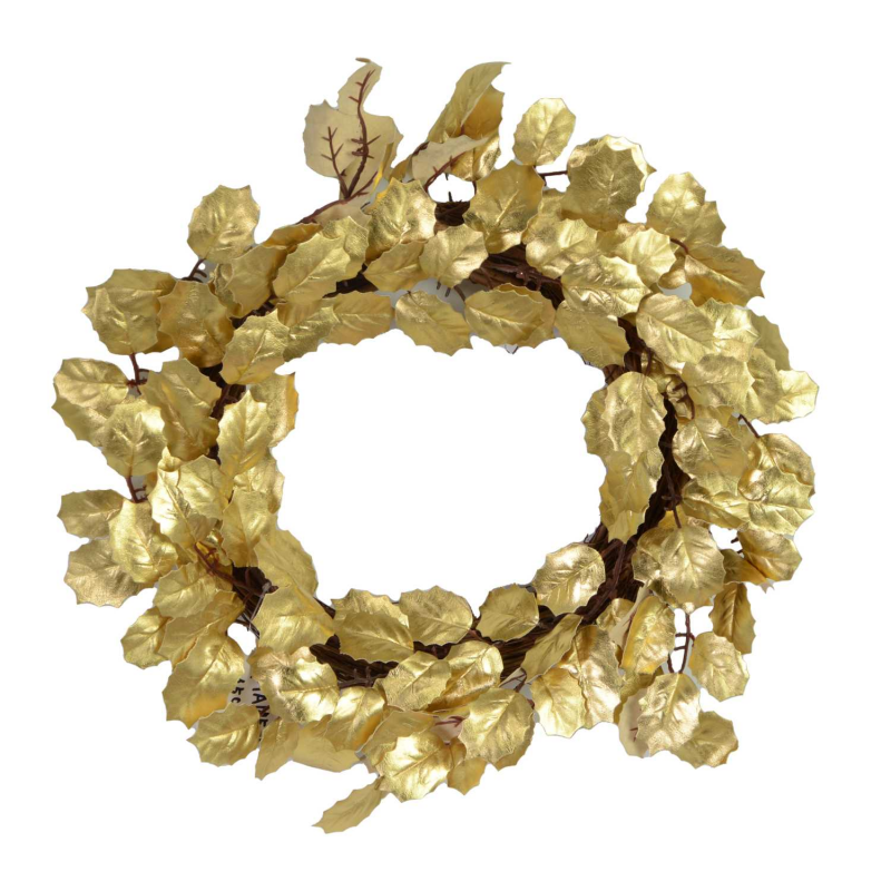 Coroncina foglie oro cm ø45