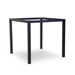 Base Tavolo Acciaio Pecos Antracite Quadro Smontata Cm 68x68h73