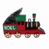 Trenino metallo noel con led cm 36x12h27