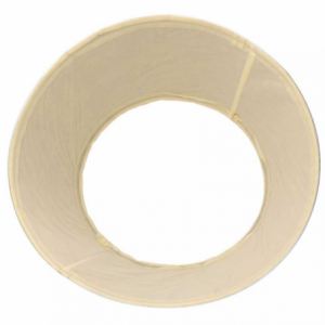 Zoom Copribase albero tessuto bianco brillante cm ø56h25