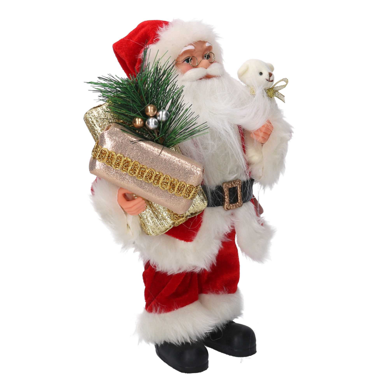 Babbo natale tessuto rosso cmh30