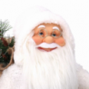 Babbo natale tessuto con led bianco e marrone cmh60