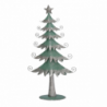 Albero metallo argento e verde salvia cm 21x6,5h40,5
