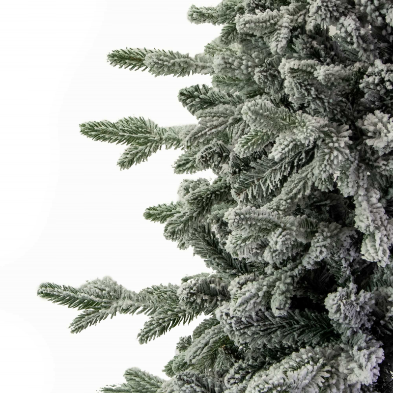 Albero Grinch slim innevato verde 1844 rami cm ø110h180