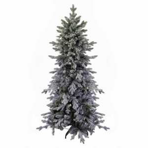 Albero Grinch slim innevato verde 2450 rami cm ø115h210
