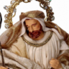Presepe tessuto oro con re magi cmh35,5