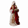 Presepe tessuto bordeaux con re magi cmh81