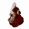 Presepe tessuto bordeaux con re magi cmh81