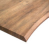 Top Tavolo Legno Canberra Noce Quadro Cm 80x80x4