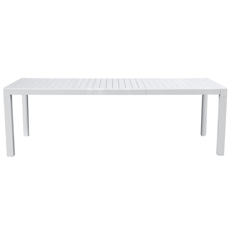 Tavolo Naxos allungabile alluminio bianco 160-240x90 cm giardino