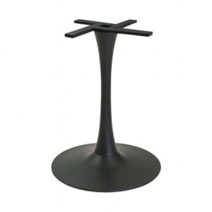 Base Tavolo Acciaio Harvin Nero Tondo Cm ø60h73,5