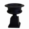 Portavaso resina nero opaco cm 58x58h67