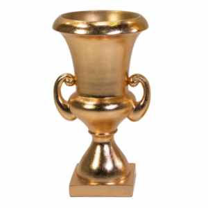 Zoom Portavaso resina oro lucido cm 48x48h90