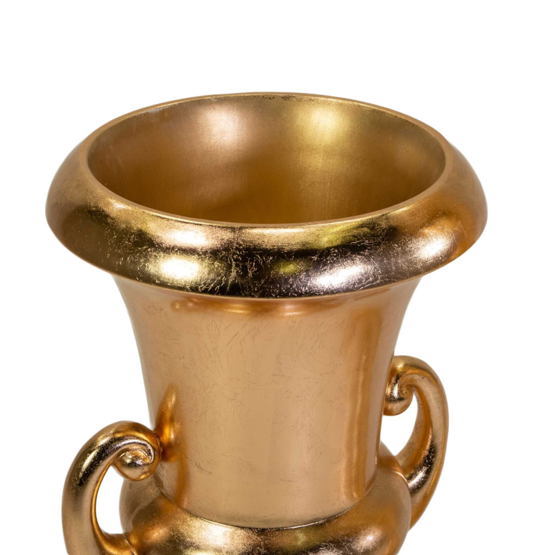 Portavaso resina oro lucido cm 48x48h90