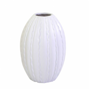 Vaso resina bianco opaco cm ø42h61