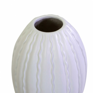 Vaso resina bianco opaco cm ø42h61