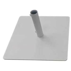 Base Ombrellone Arny Metallo Bianco Quadro Cm 45x45h24