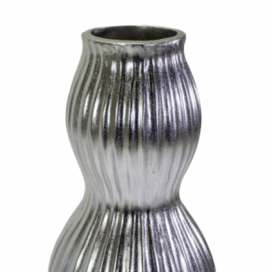 Zoom Portavaso resina argento cm ø45h120