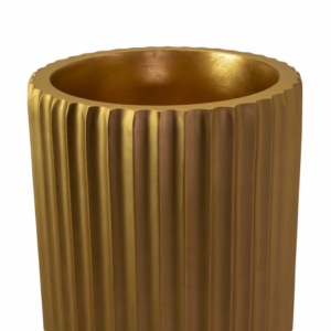 Zoom Portavaso resina oro opaco cm ø40h120