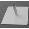 Base Ombrellone Arny Metallo Bianco Quadro Cm 45x45h24