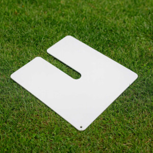 Base Ombrellone Arny Metallo Extra Peso 5,5kg Bianco Quadro Cm 45x45x0,4