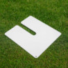 Base Ombrellone Arny Metallo Extra Peso 5,5kg Bianco Quadro Cm 45x45x0,4