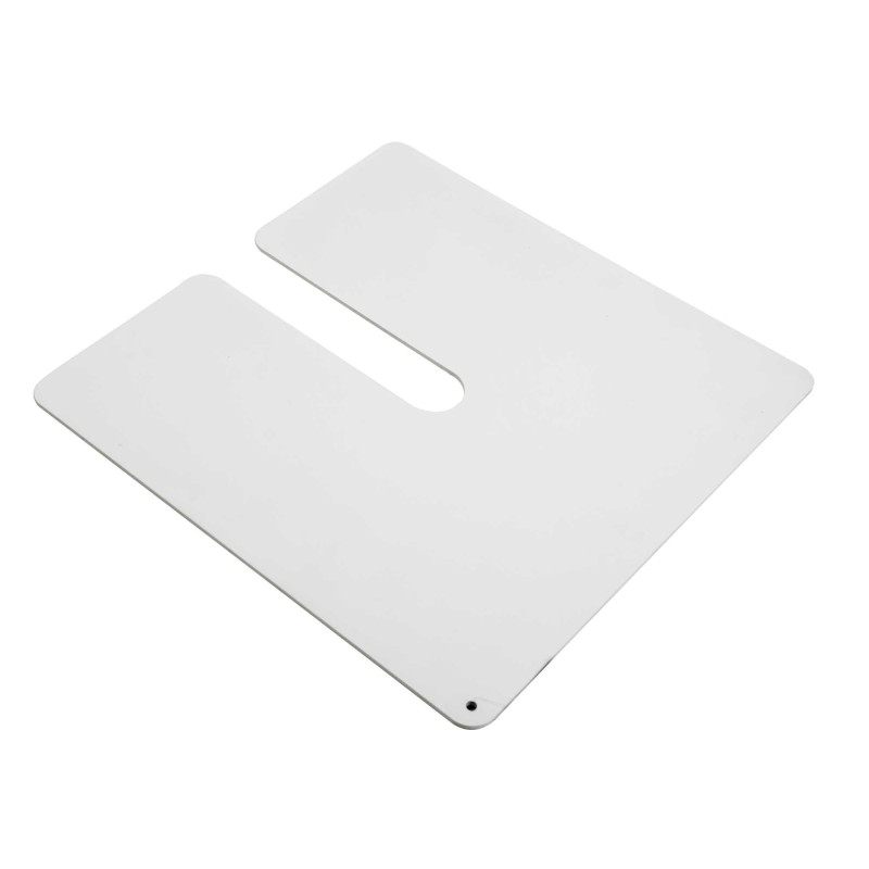 Base Ombrellone Arny Metallo Extra Peso 5,5kg Bianco Quadro Cm 45x45x0,4