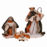 Presepe tessuto set 9pz ocra cmh30,5