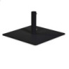 Base Ombrellone Arny Metallo Nero Quadro Cm 45x45h24