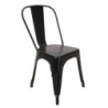 Sedia Ferro New Bristol Nero Cm 43x43h45/84