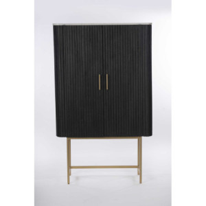 Zoom Mobile Legno Bengala Nero 2 Ante Top Marmo Cm 90x40h150