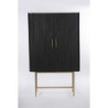 Mobile Legno Bengala Nero 2 Ante Top Marmo Cm 90x40h150