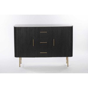 Zoom Mobile Legno Bengala Nero Top Marmo Cm 120x38h85