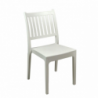 Sedia plastica stampata minerva bianca cm52x46h87