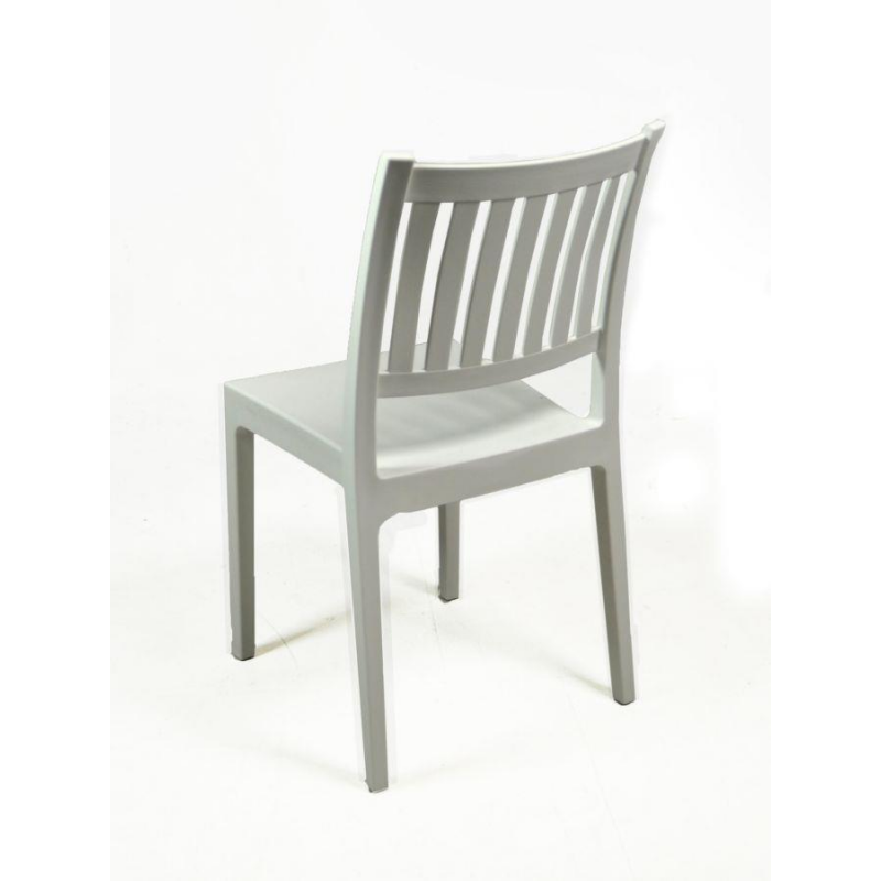 Sedia plastica stampata minerva bianca cm52x46h87