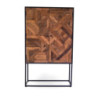Mobile Legno Jaipur Naturale Top Nero Cm 90x40h150