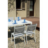 Tavolo Naxos allungabile alluminio bianco 160-240x90 cm giardino