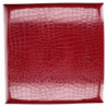 Puff ecopelle rosso quadro pieghevole cm30x30h30