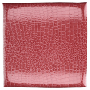 Puff ecopelle rosso quadro pieghevole cm30x30h30