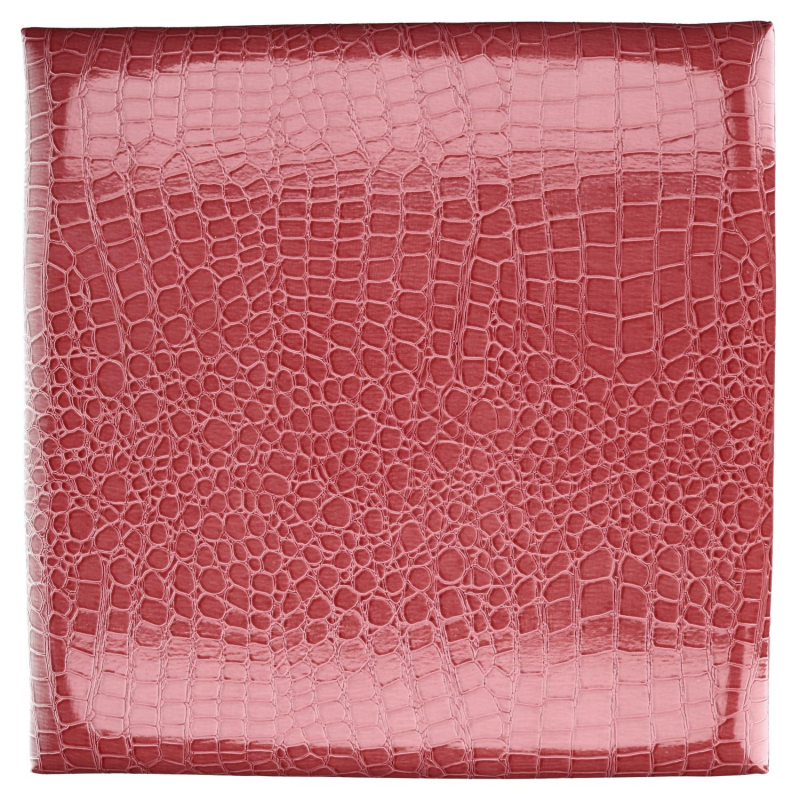 Puff ecopelle rosso quadro pieghevole cm30x30h30