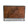 Mobile Legno Jaipur Naturale Top Nero Cm 120x38h85