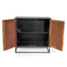 Mobile Legno Jaipur Naturale Top Nero Cm 85x38h85