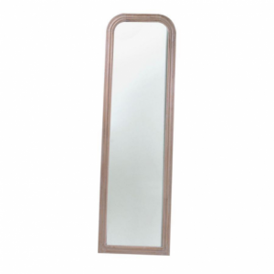 Zoom Specchio da terra legno crema anticato opaco ovale cm50xh170x2