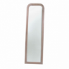 Specchio da terra legno crema anticato opaco ovale cm50xh170x2
