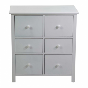 Zoom Mobiletto Eleonora bianco 3+3 cassetti cm 60x30h65